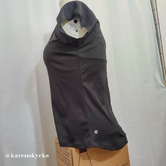 CHAMPION Sz Small Black Short Sleeve Workout Shirt - Picture 5 of 8